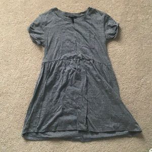 Grey babydoll dress with pocket